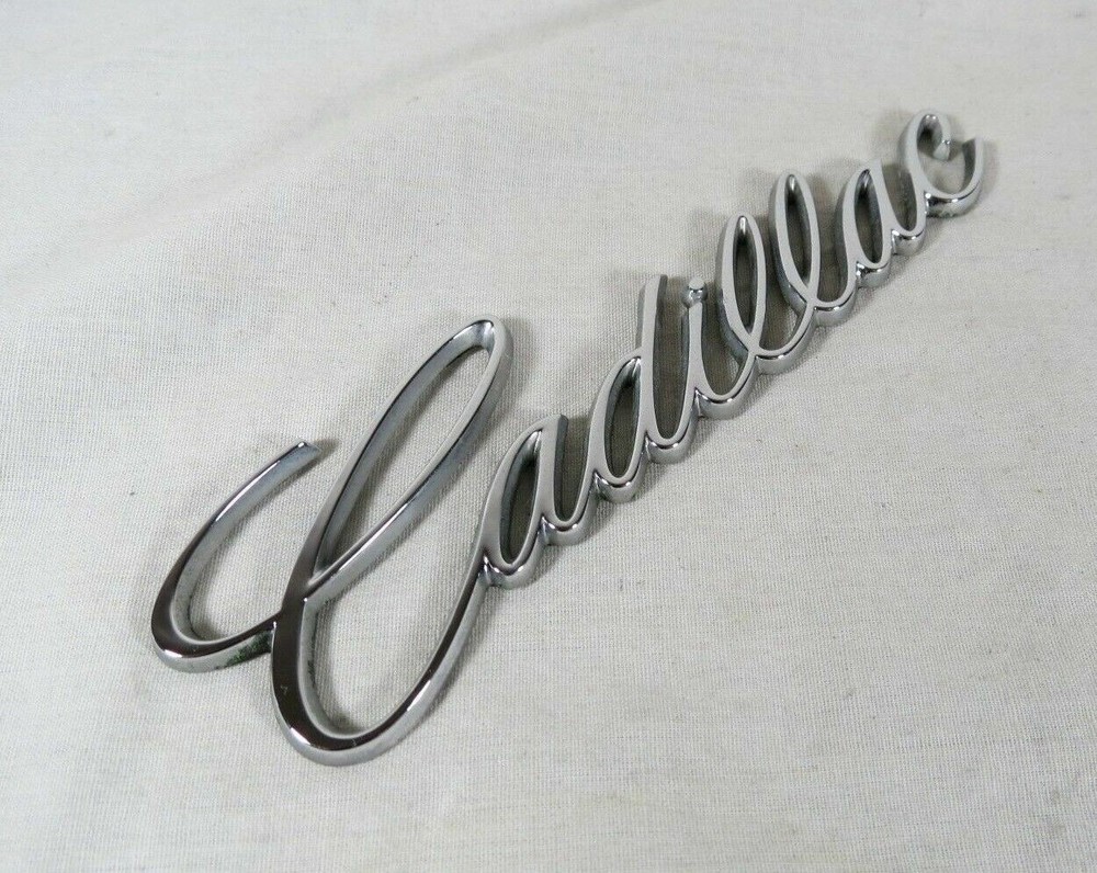 1994-2005 Cadillac Deville Emblem For Rear Trunk Chrome Badge Nameplate Logo