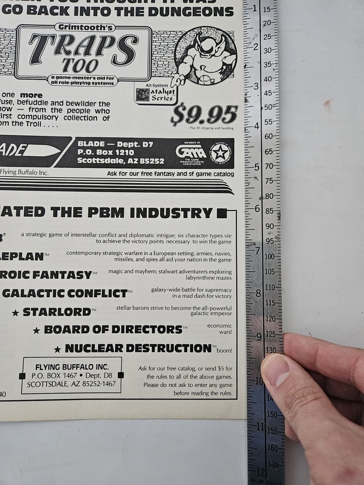 Grimtooth's Trap Too Print Ad