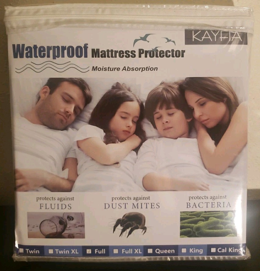 Premium Waterproof Full Size Mattress Protector By Kayfia