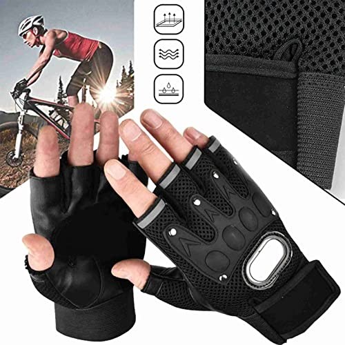 Half Finger Driving Gloves, Comfortable Breathable Grip for Steering,