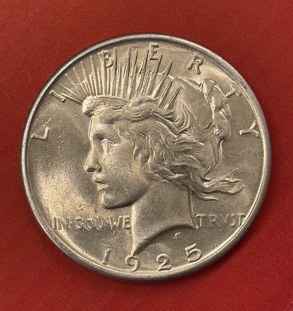 1925 P Peace Silver Dollar, Choice to Gem Uncirculated