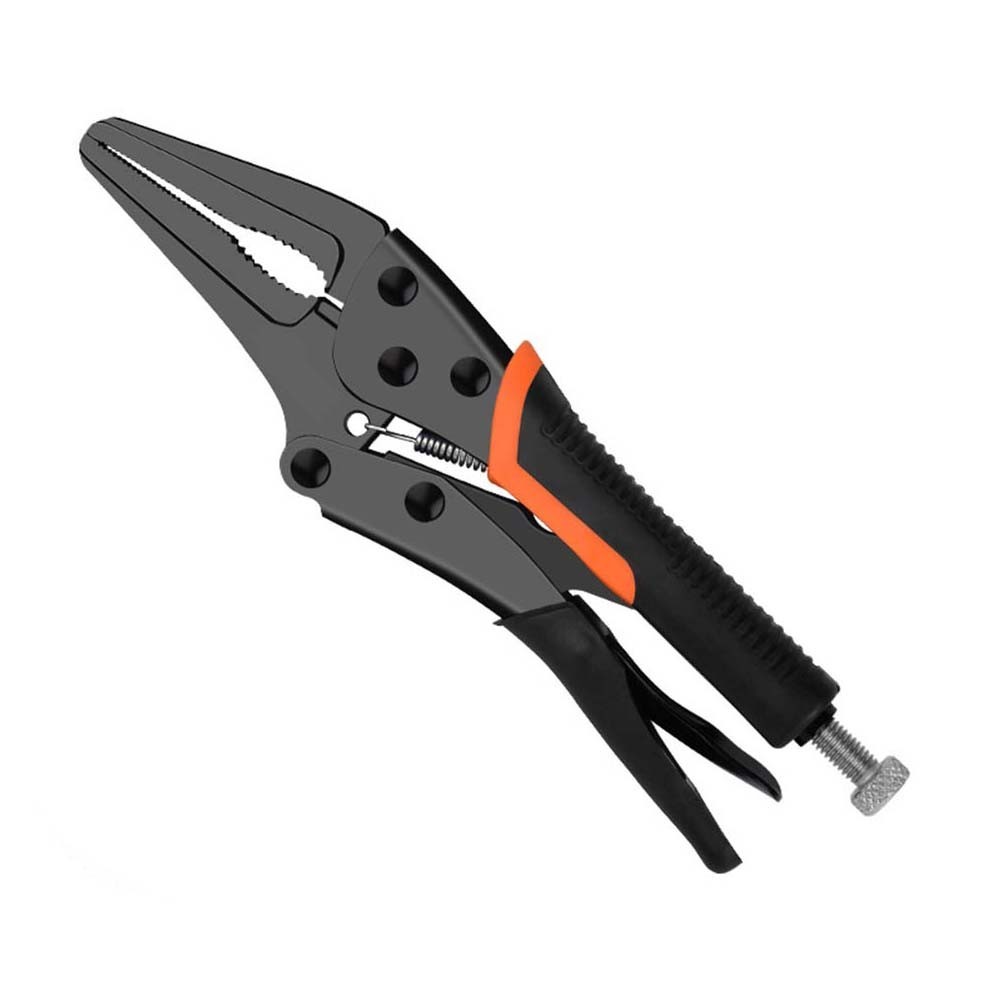 Heavy Duty Locking Pliers for Pipe Clamping with Adjustable Screw Mechanism
