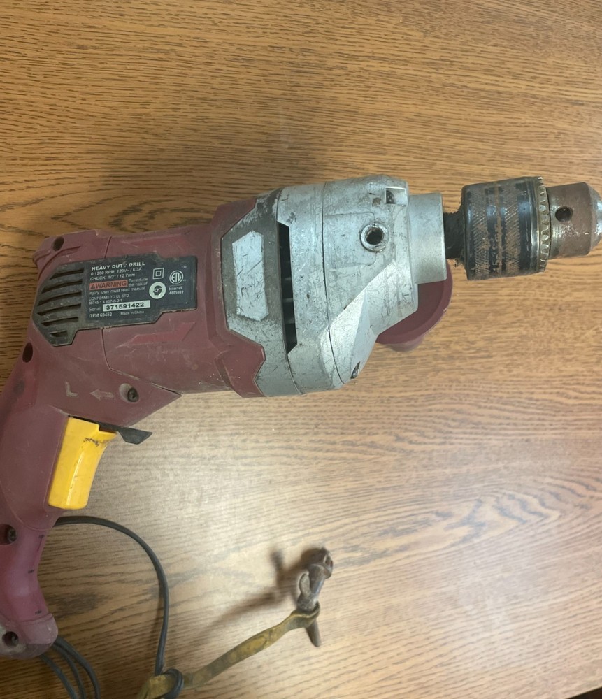 Chicago Electric 1/2" Variable Speed Reversible Heavy Duty Drill - Model #69452