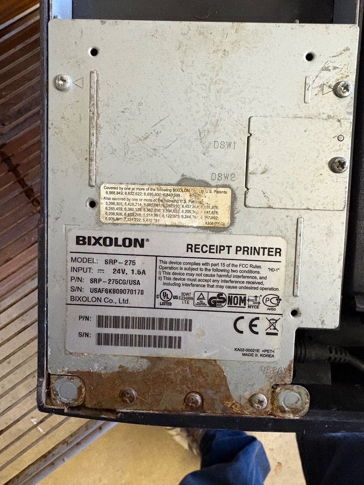Bixolon SRP-275 Dot Matrix Impact Receipt Printer - Black