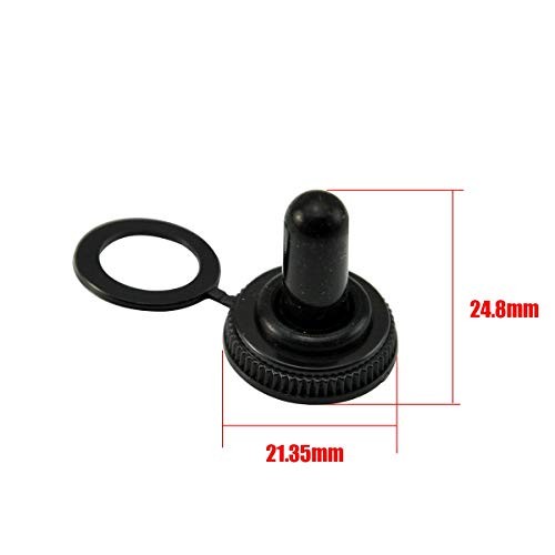 10x 11mm 7/16" Rubber Toggle Switch Boot Weatherproof Cover