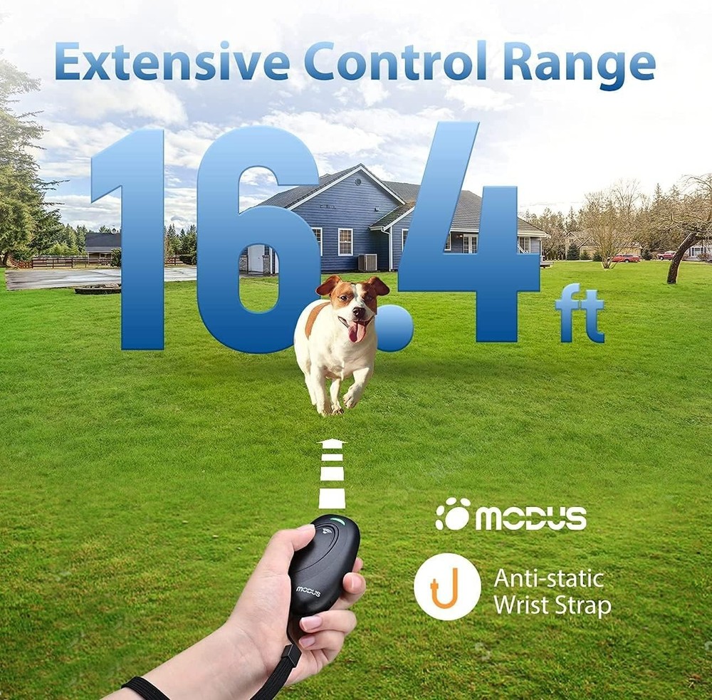 Effective Dog Bark Control Device: 3 Mode Ultrasonic Trainer, Lightweight & Safe