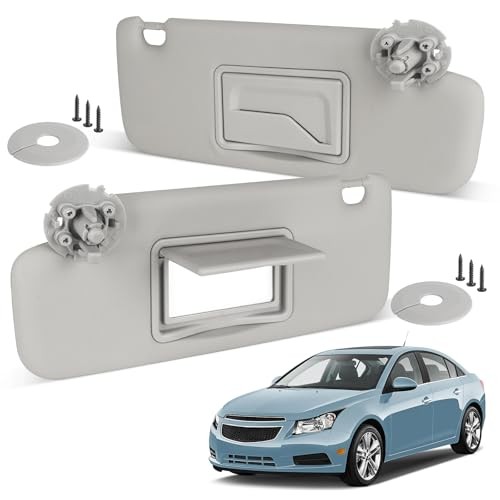 Sun Visor Driver&Passenger Side for 2011-2019 Chevy Cruze, Left & Right Side