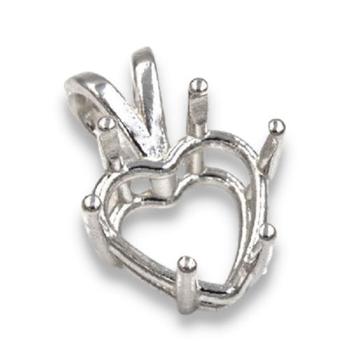 Heart Pre-notched Pendant Mounting