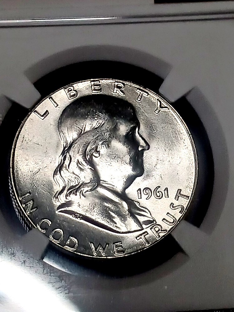 1961 P FRANKLIN HALF DOLLAR NGC MS64 REALLY NICE