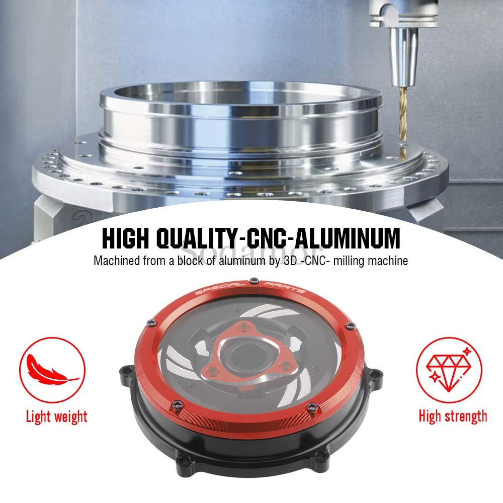 CNC Racing Engine Clear Clutch Cover Spring Retainer For Ducati Panigale V4 18+