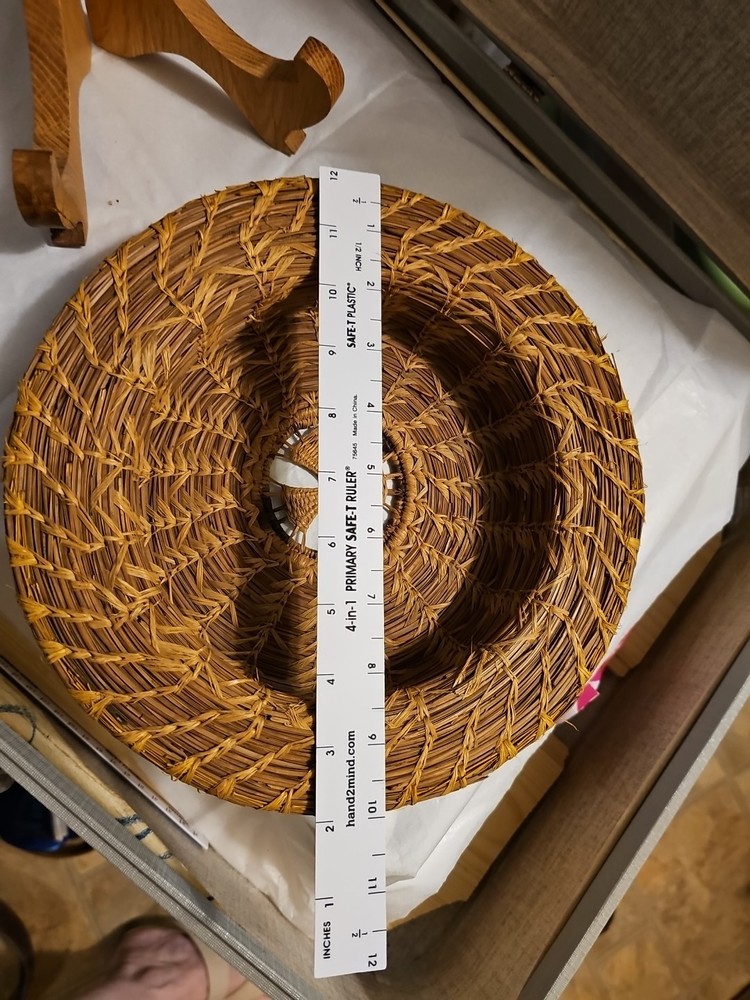 vintage pine needle basketry