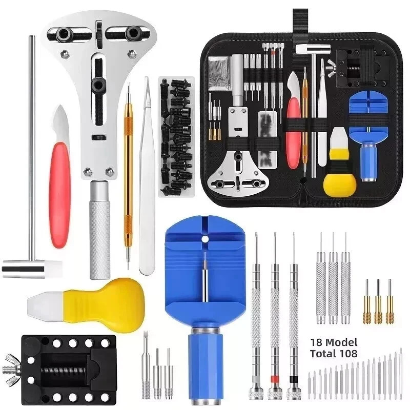 147Pcs Watch Repair Tool Kit Case Back Opener Link Remover Set