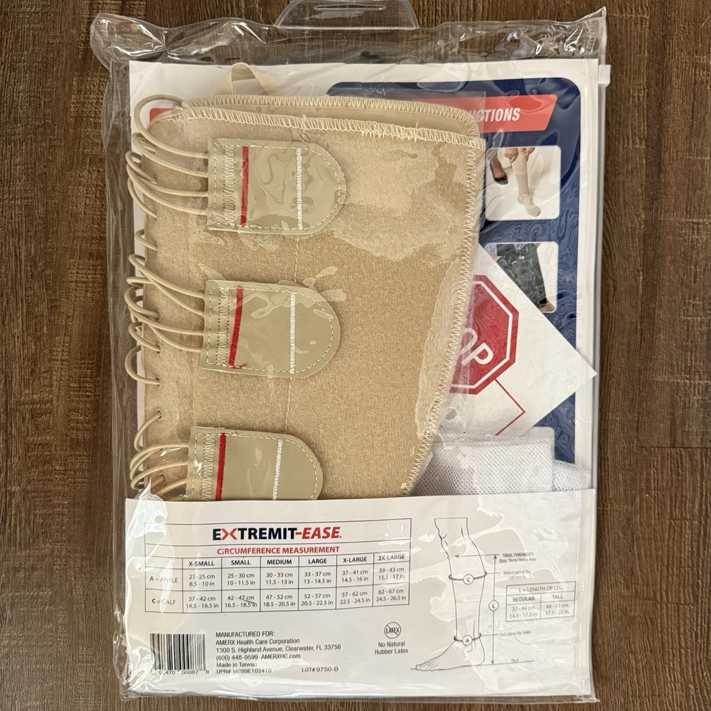 EXTREMIT-EASE Compression 30-50 mmHg Lower Leg Wrap SMALL / REGULAR Length NEW