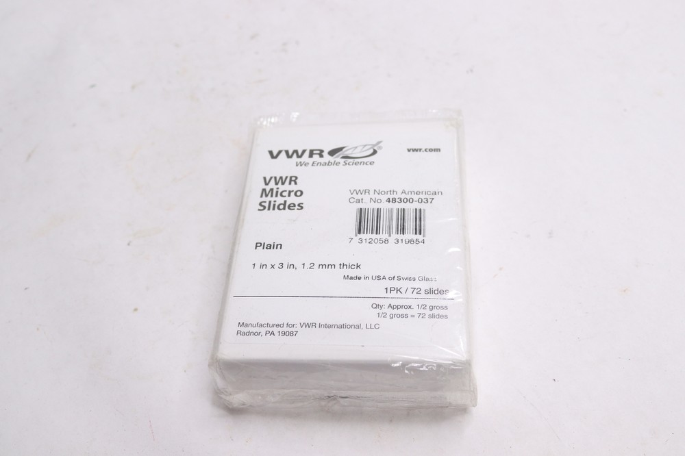 (72-Slides) VWR Plain and Frosted Micro Slides Premium