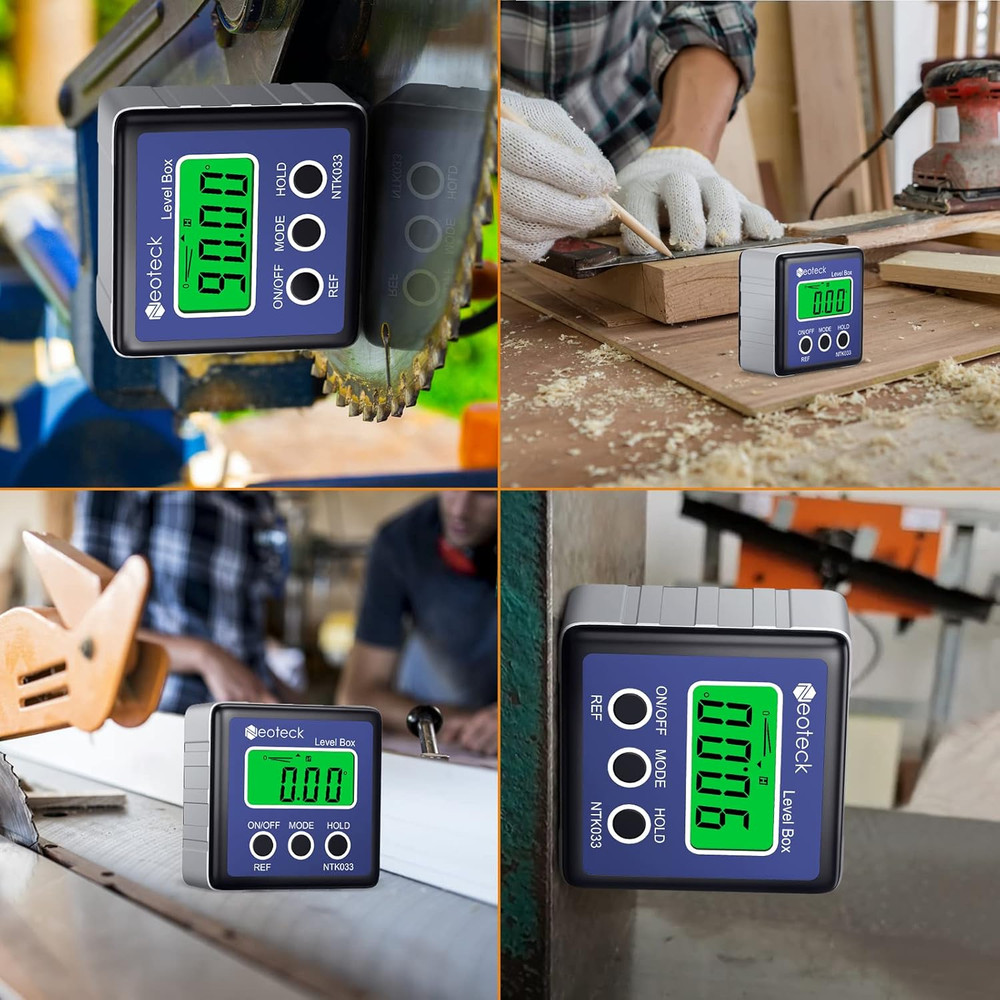 Digital Angle Finder LCD Digital Angle Gauge Waterproof Protractor Inclinometer