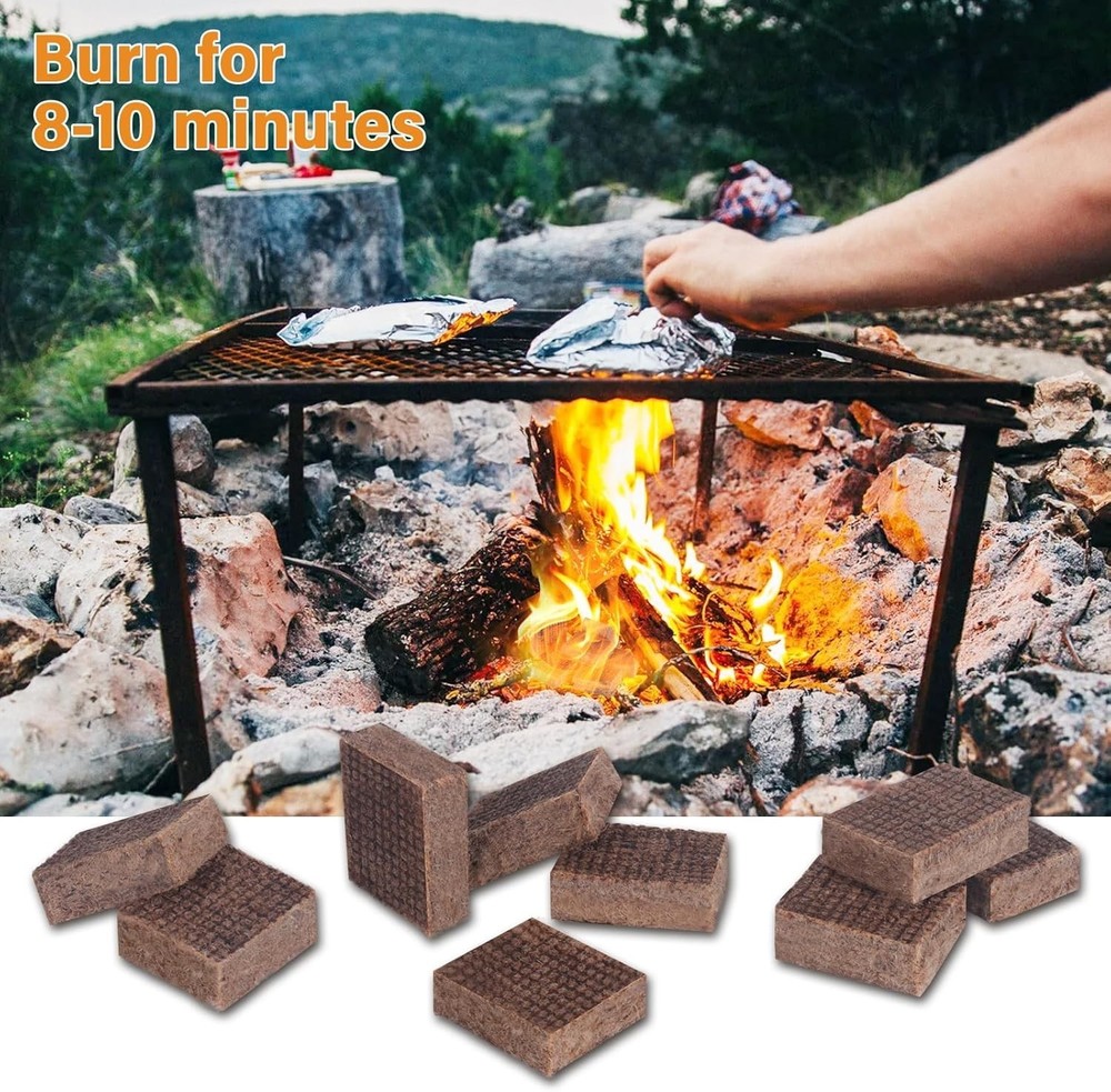 Environmentally Friendly 32-Piece Fire Starter Pack for Indoor & Outdoor Use
