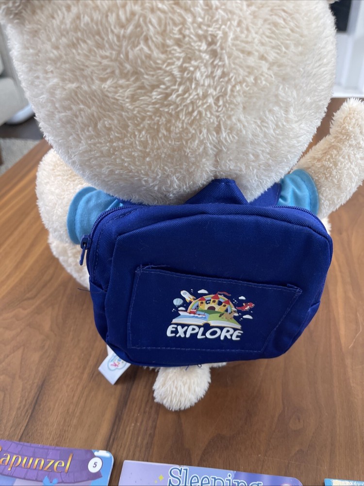 Spark Create Imagine Interactive Learning Plush Bear for Child Recites 8 Stories