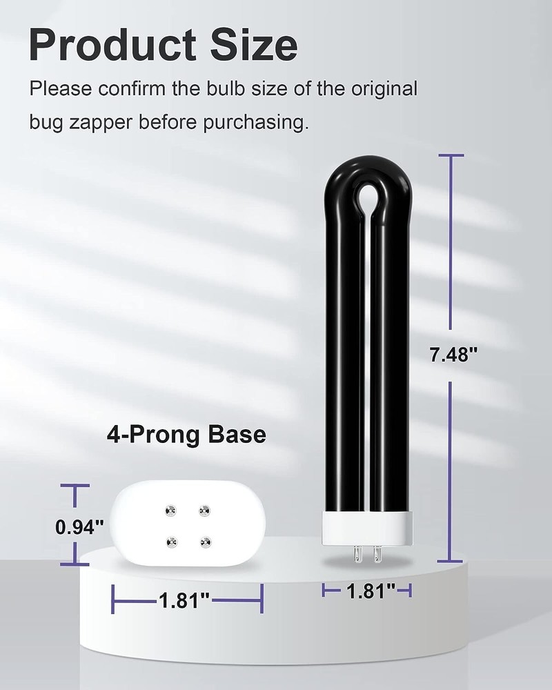 15W Black Light Bug Zapper Replacement Bulb Compatible with BF35 Flowtron BK-15D