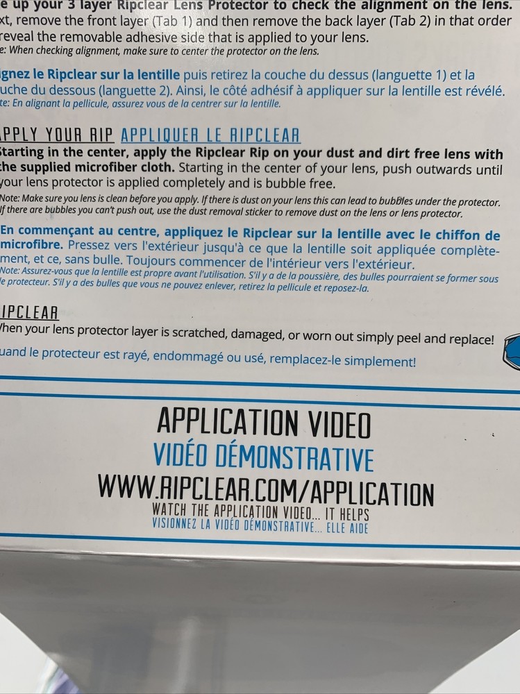 Ripclear Spherical Goggles Lens Protector Snowboarding Ski 1-Pack Size Medium