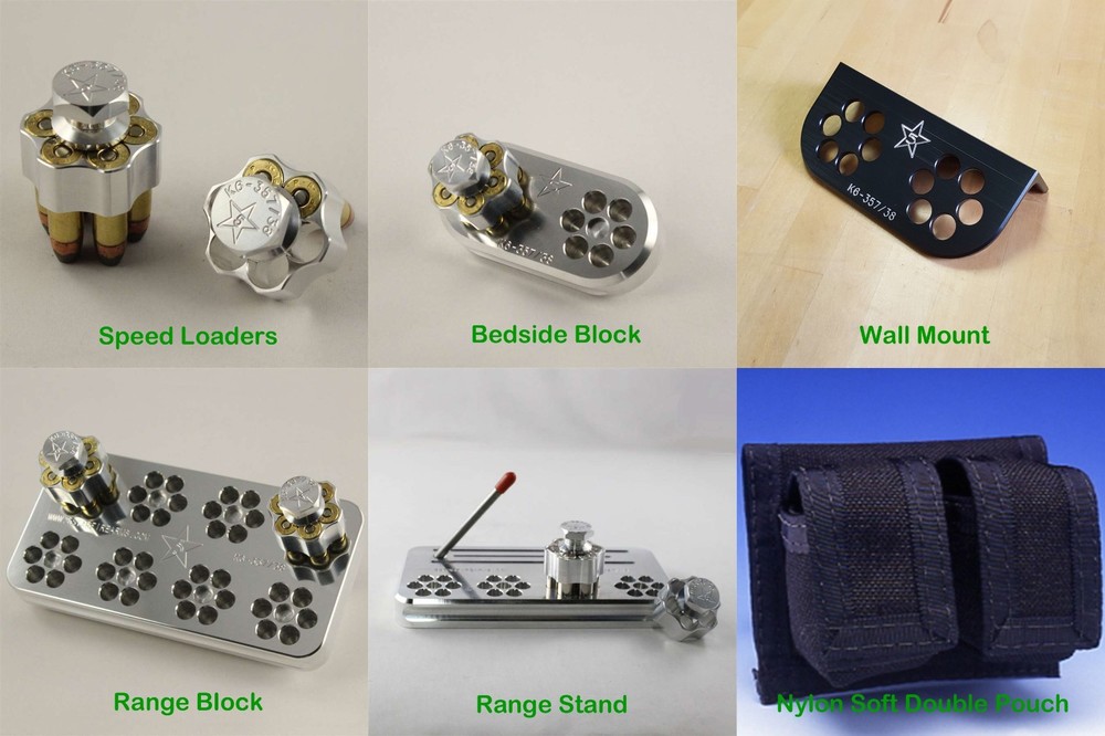 K6-357/38 [6-Shot K-Frame 357/38] Speedloader, Block, Mount, Stand, or Pouch; FS