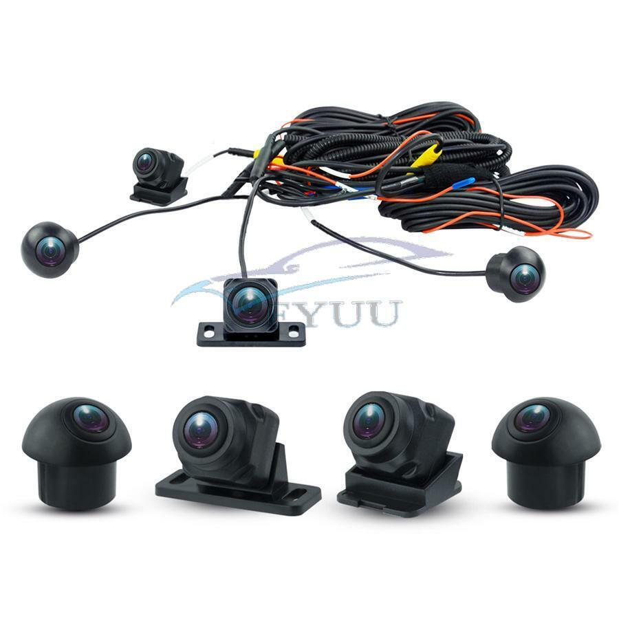 360° Panoramic Camera Car Bird View System 4-Camera For Android Radio Player -US