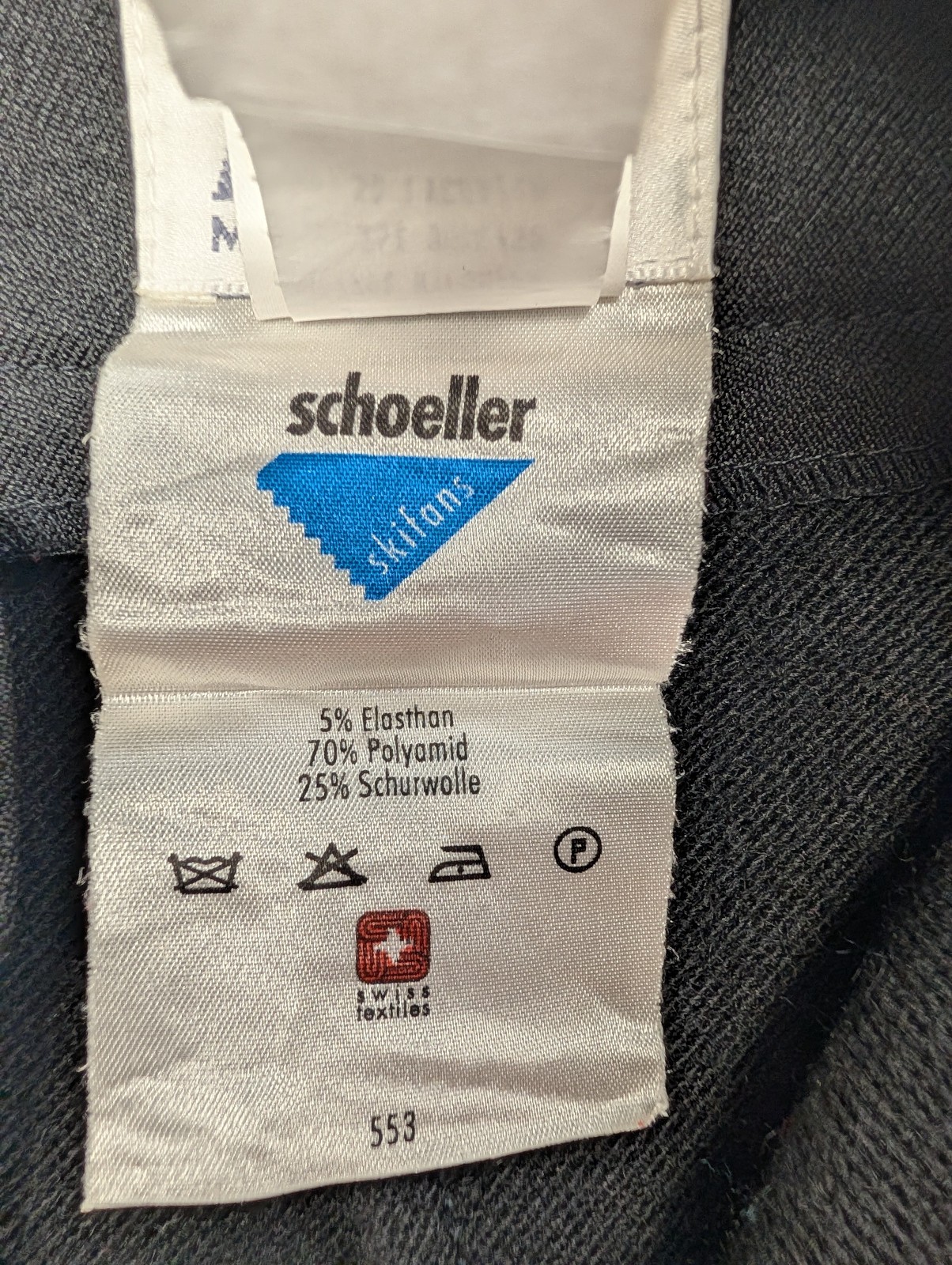 Vintage Nils Ski Pants Womens Size 8 Regular Black Schoeller Wool Blend Stirrup