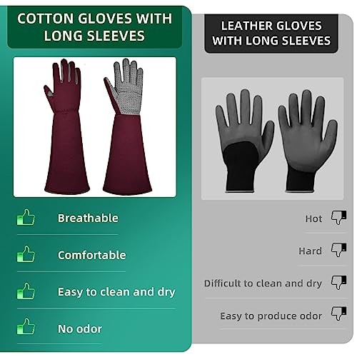 Gardening Gloves, Thorn Protective, Forearm Protection, Yard Work, Pruning,