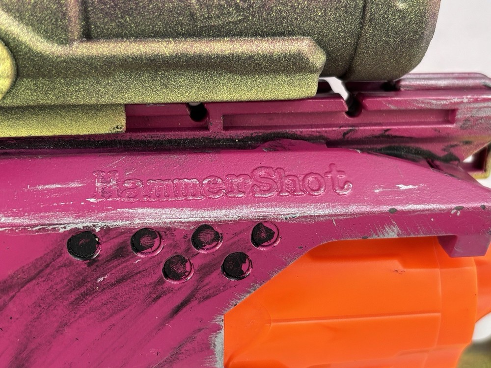 Custom Painted Nerf Hammershot - Post Apocalyptic Cosplay Prop Blaster w/ Scope