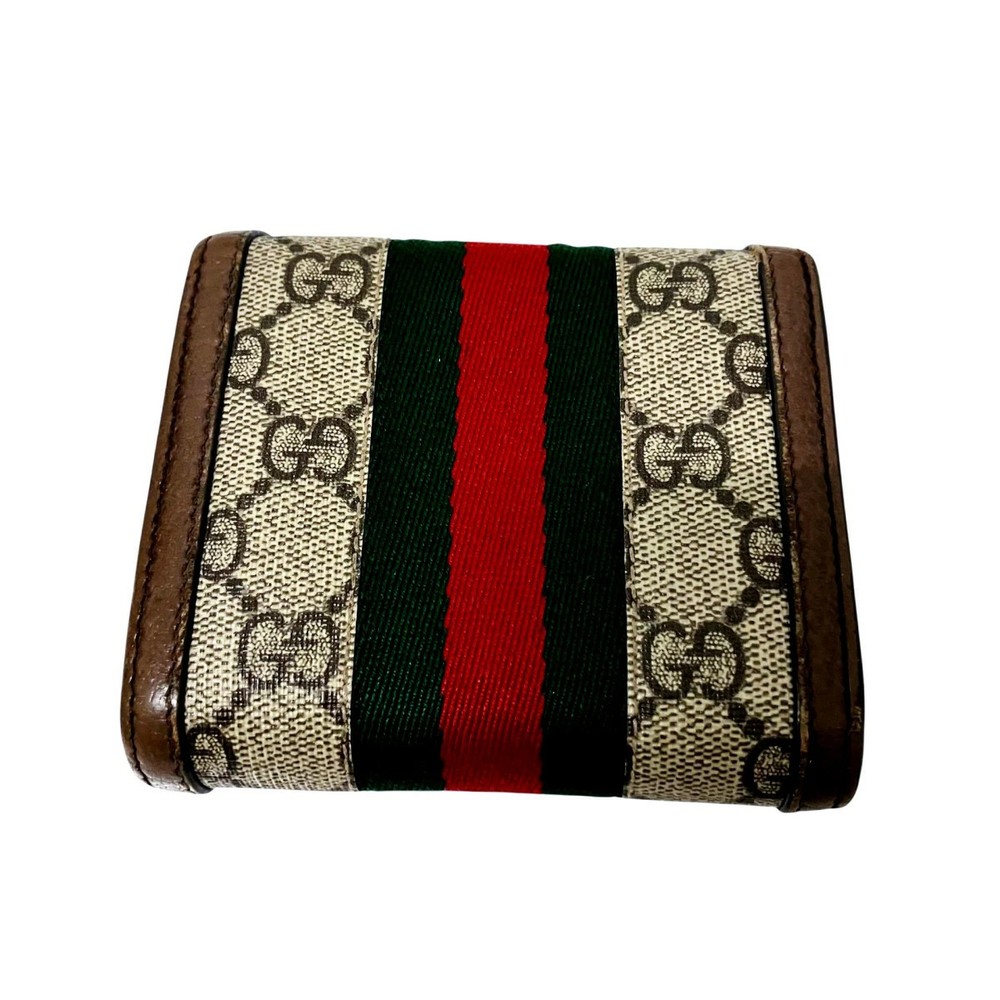 Gucci GG Bifold Wallet Brown authentic compact