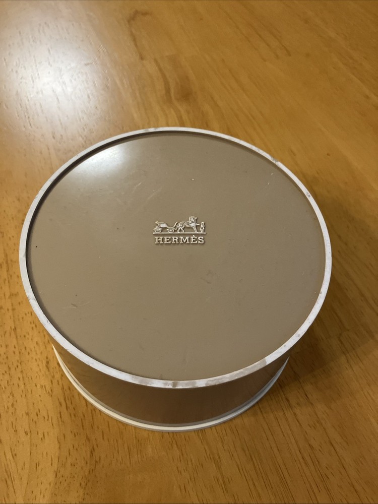 Vintage Hermes Caleche Powder Box