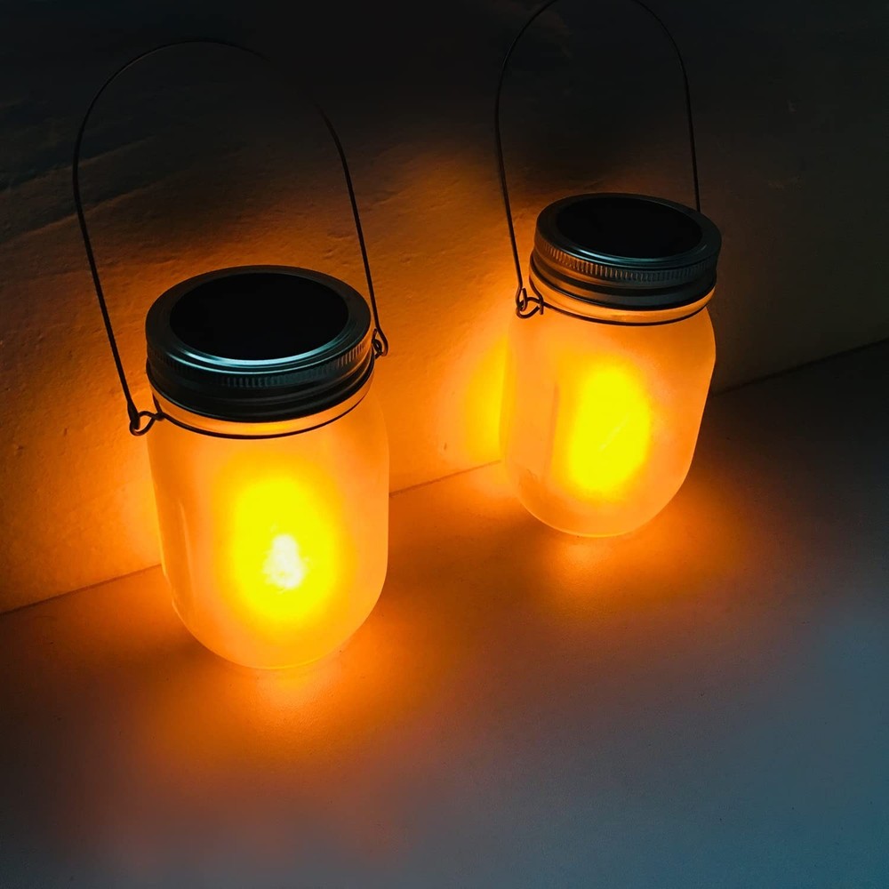 Solar Flicker Torch Lights, 6 Pack Waterproof Dancing Flicker Lanterns Lights...