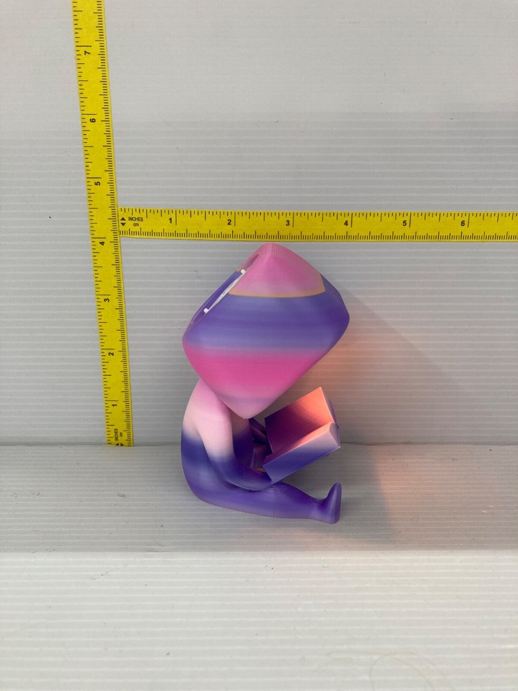 Book Reader Night Light Pastel Pink/Purple