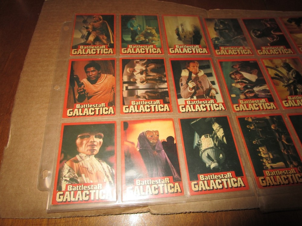 BATTLESTAR GALACTICA 1978 17 EACH CARDS