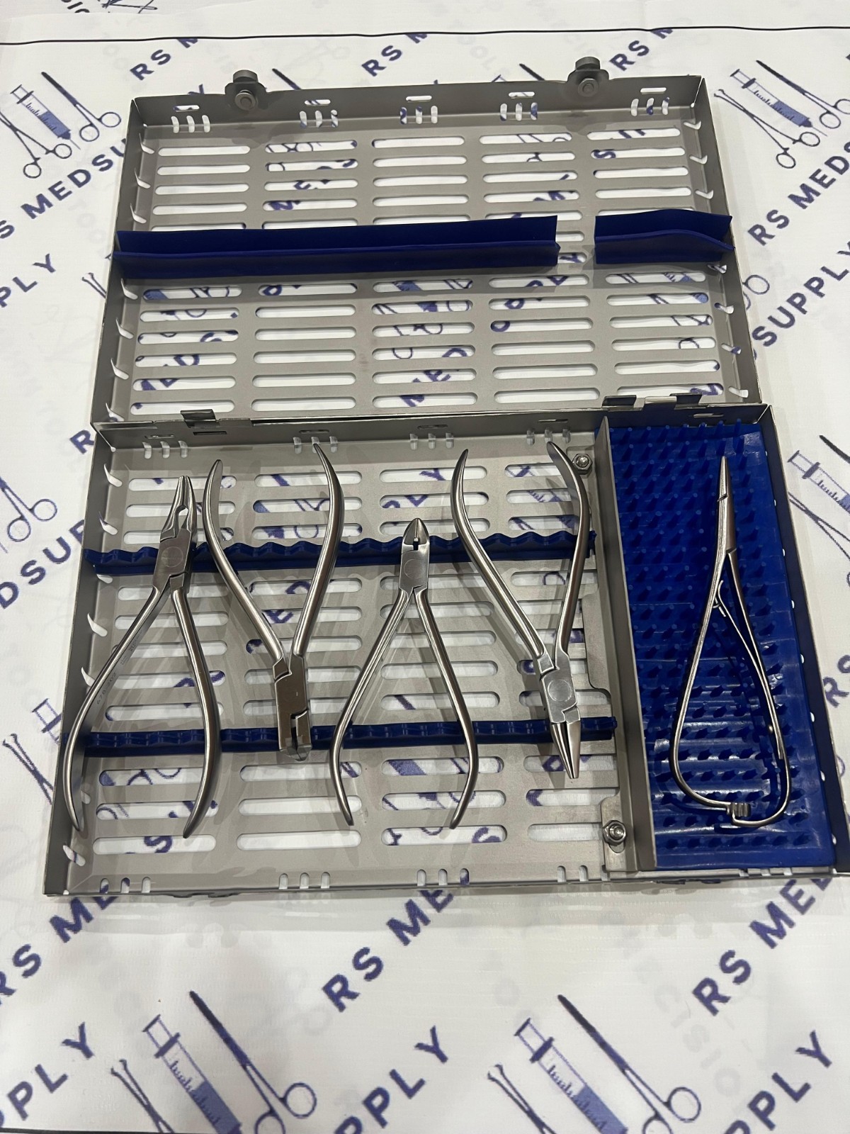 Lot Of 5 Pcs Hu-Friedy Orthodontics Pliers With Casette