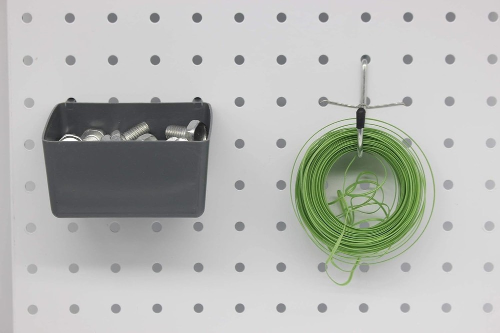 Multi-Color Metal Pegboard Hooks for Workshop Organization