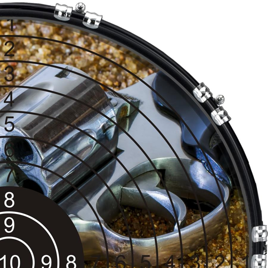 20" Custom Bass Kick Drum Front Head Graphic Graphical On Target