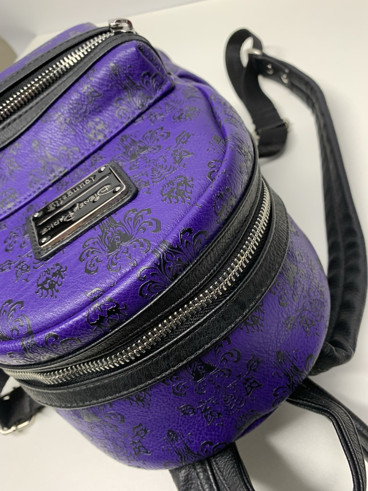 Rare Loungefly Disney Haunted Mansion Purple Backpack Amazing Condition