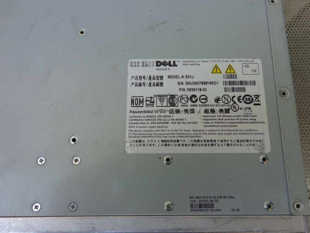 DELL Equallogic PS4000 16 3.5 HDD Bay SAN Disk Array 2x Controller 2xPSU/ No HDD