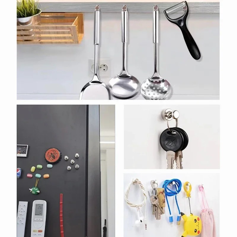 Super Strong Neodymium Magnet Push Pins 5/10PCS Magnetic Thumbtacks for Fridge.