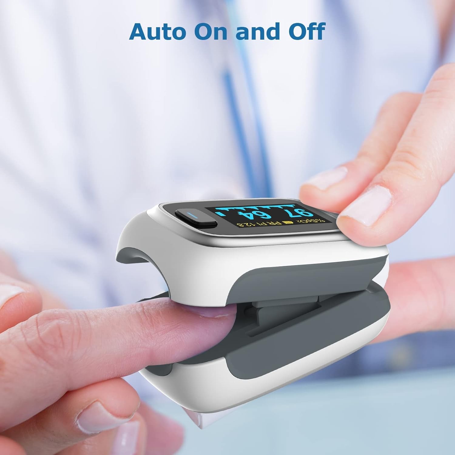 Vibeat Fingertip Pulse Oximeter, Blood Oxygen Saturation Monitor| O2 Meter, Port