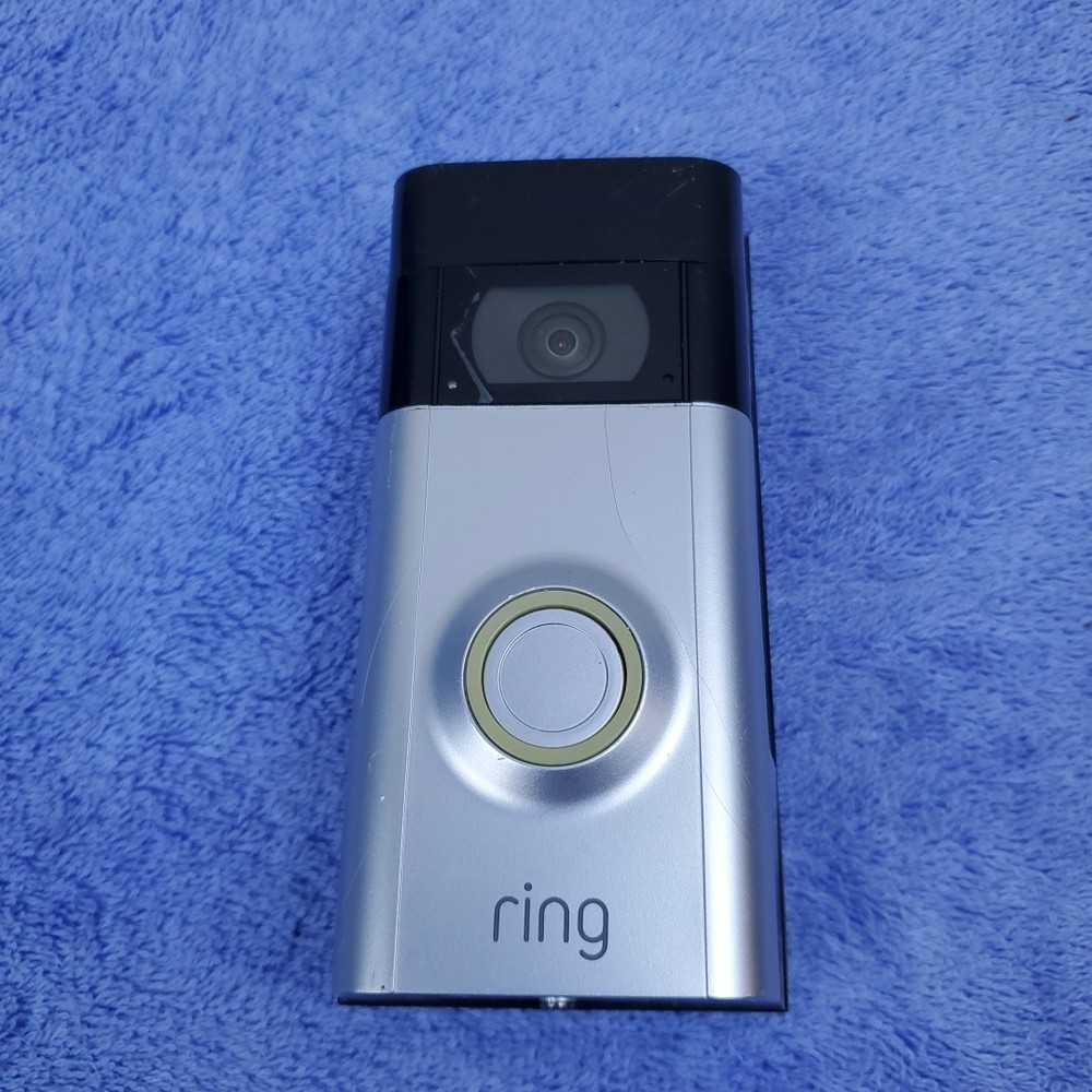 Ring Video Doorbell camera 3 Satin Nickel Untested