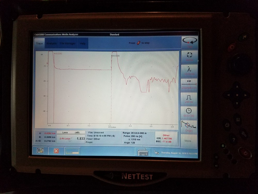 NETTEST CMA5000 OTDR 1310/1550