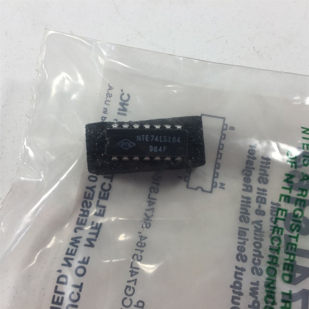 (1) NTE NTE74LS164 IC TTL − 8−Bit Parallel−Out Serial Shift Register