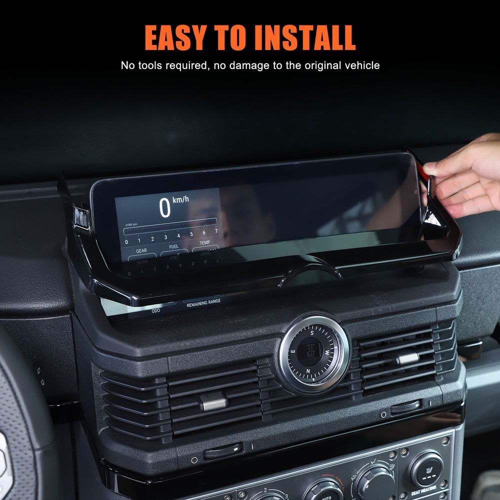 ABS Gloss Black Navigation Screen Frame Cover for Ineos Grenadier