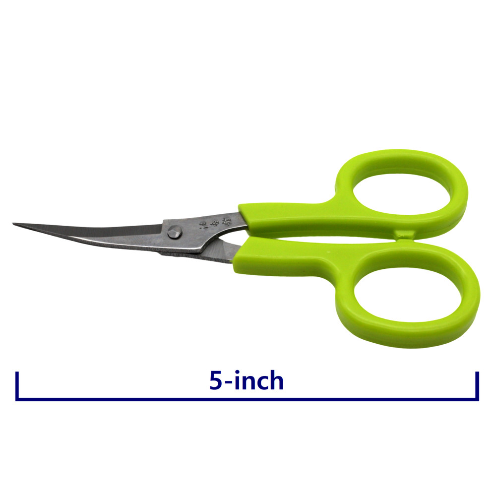 5" Lightweight Sharp Curved Tip Embroidery Sewing Quilting Scissors