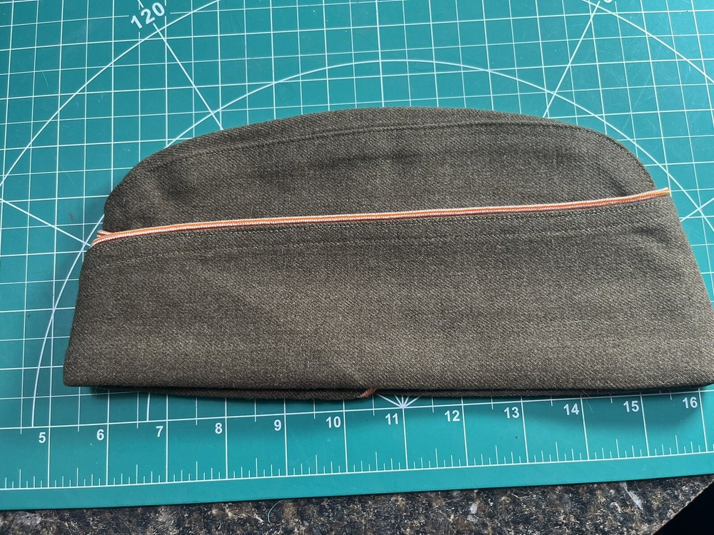 WWII Overseas Cap Piped Nice!