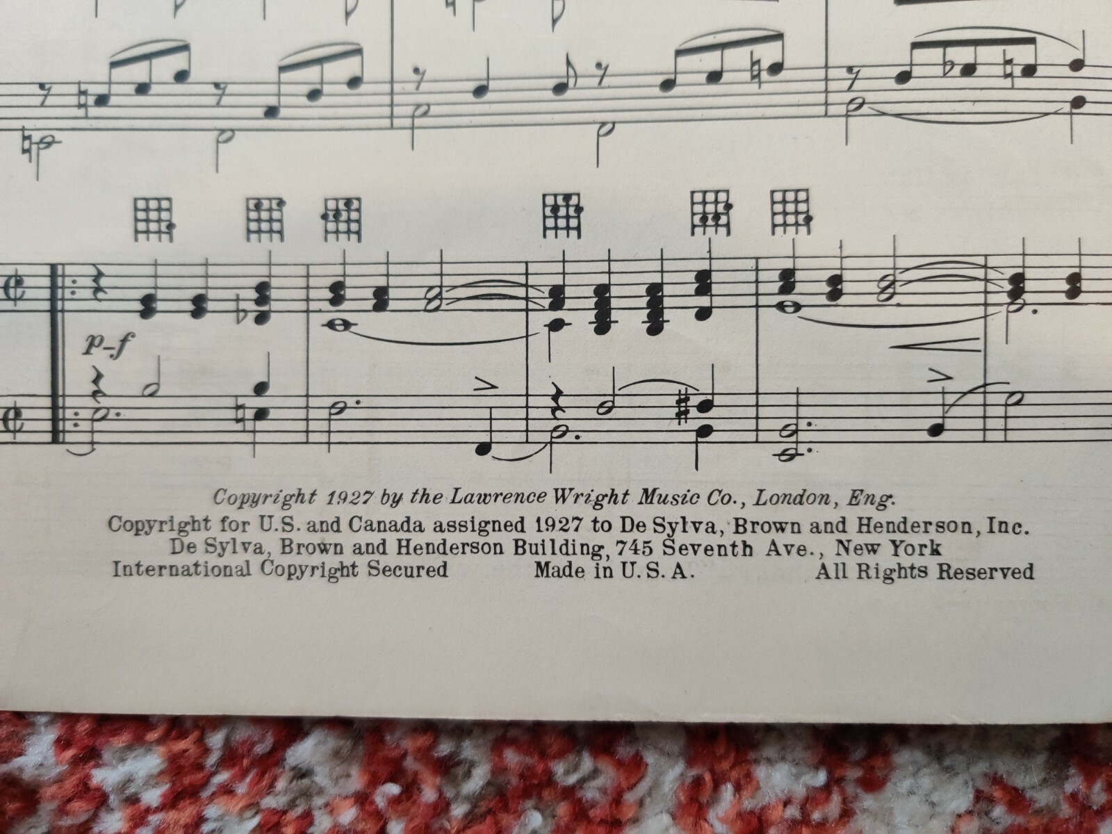 1927 Supreme Dance Folio for Piano No 2 Ukulele Arrangement Sheet Music Vintage