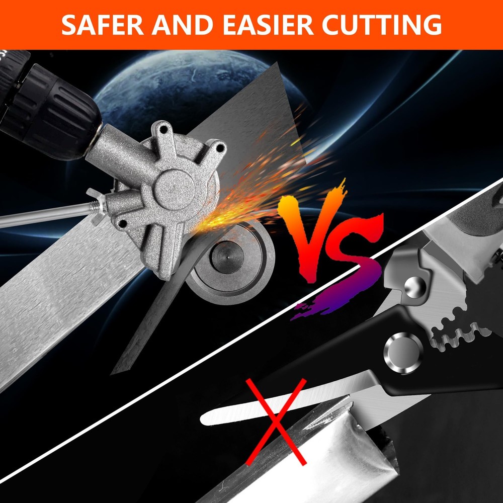Tyimble 2025 Electric Drill Plate Cutter - Efficient Metal Shears Attachment