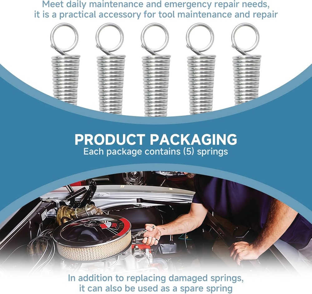 (5-Pack) 4008 Vise Grip Replacement Springs, Compatible with Irwin Grip...