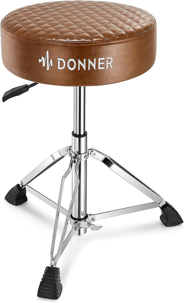 Drum Throne Seat DT-150, Professional Drum Stool - Adjustable Hydraulic Height,